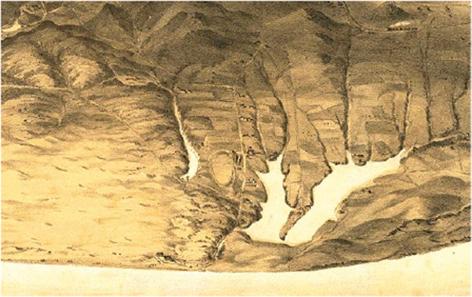 Early map of Lake Merced