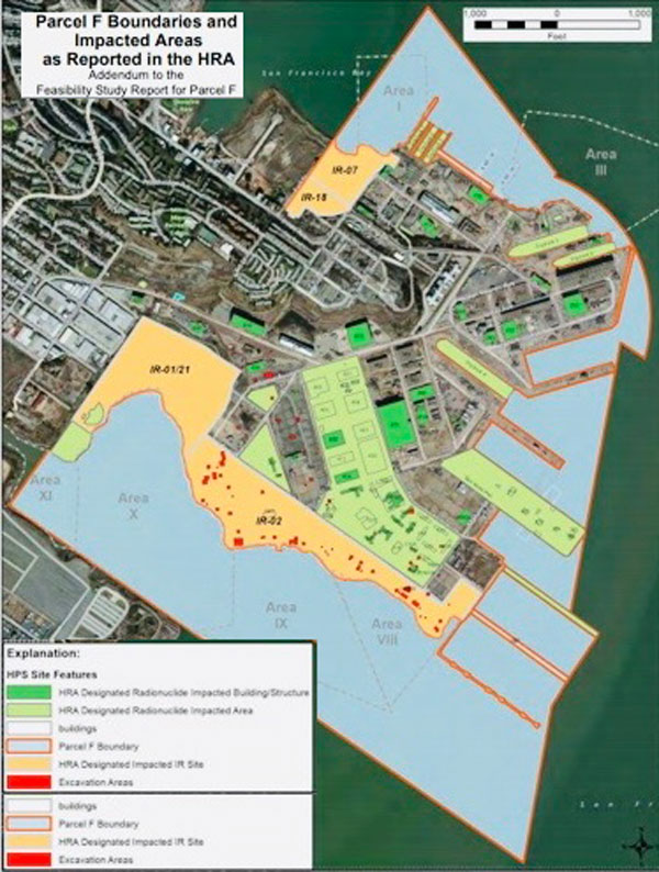 Parcel F Impacted Areas
