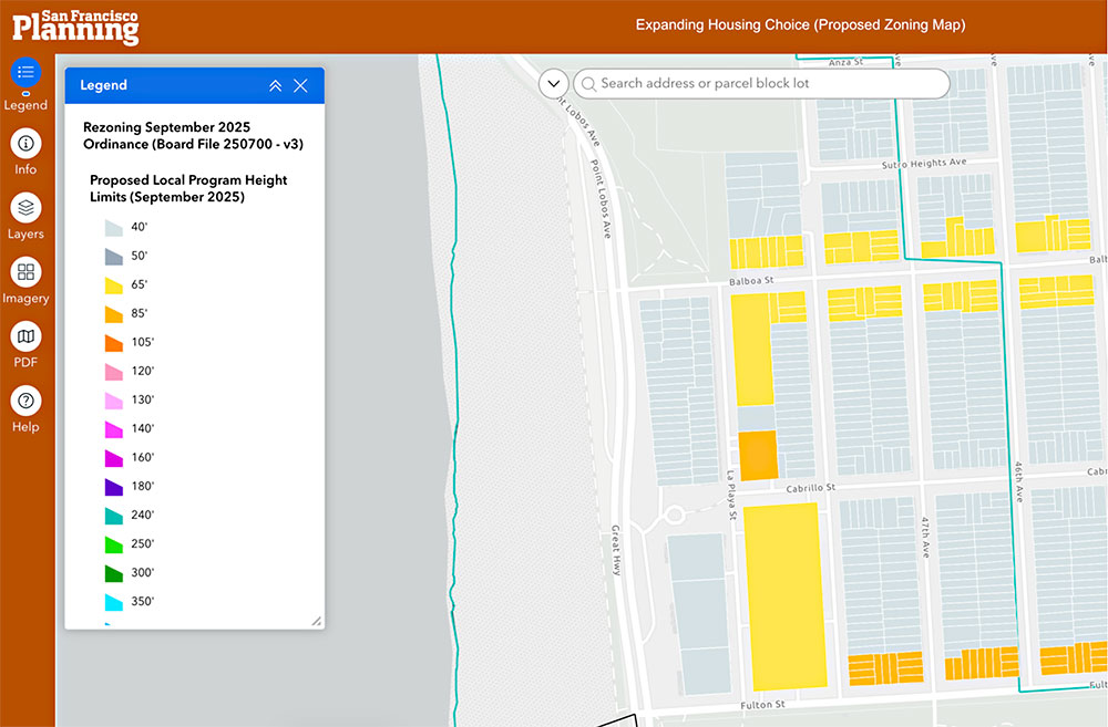 UpZoning Map