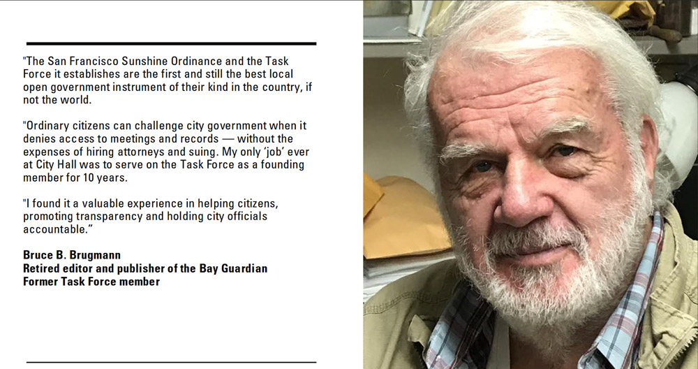 Bruce Brugmann testimony