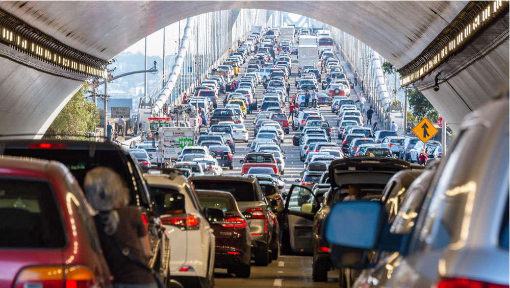 Traffic on Bay Bridge