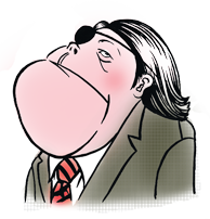 Warren Hinckle Characture